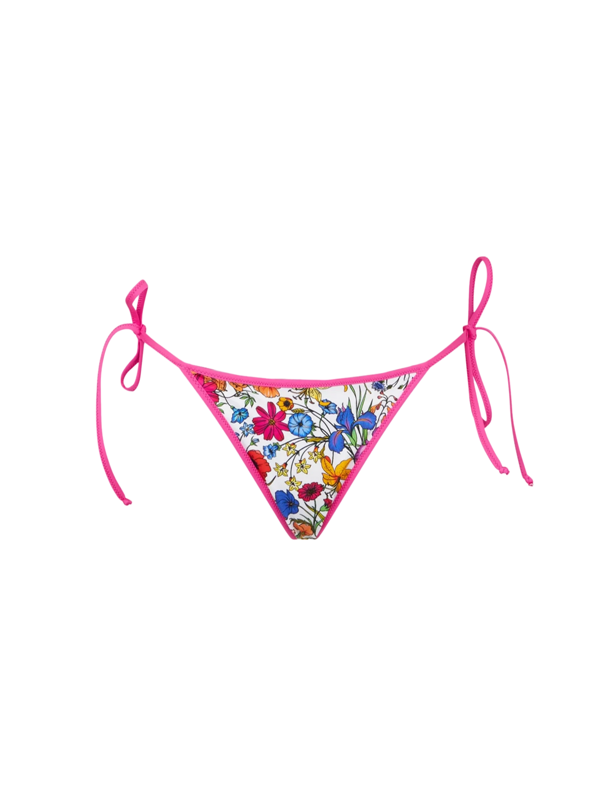 Slip mare string Marielle in spugna con stampa floreale