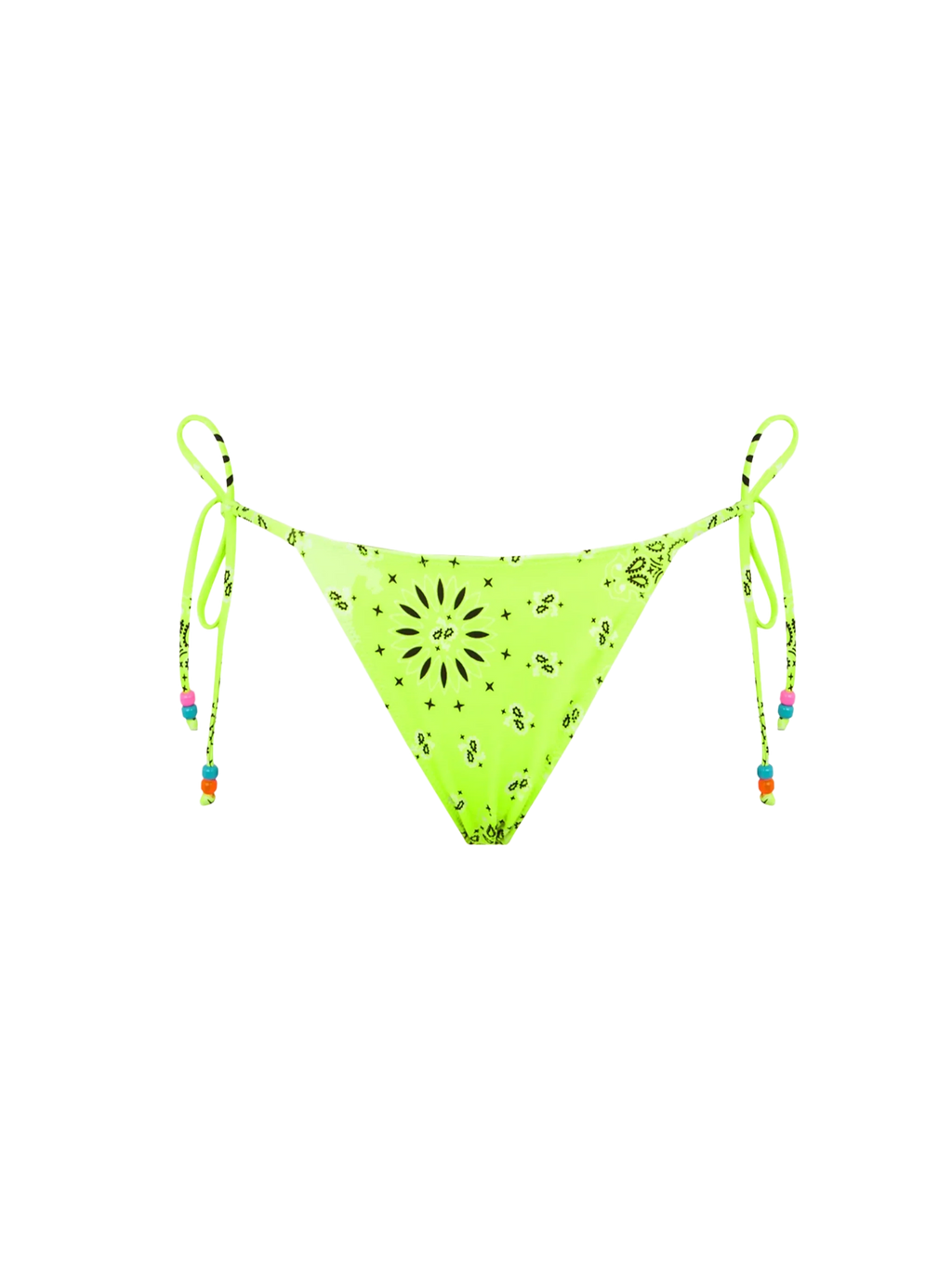 Slip mare Marielle con stampa bandana giallo fluo