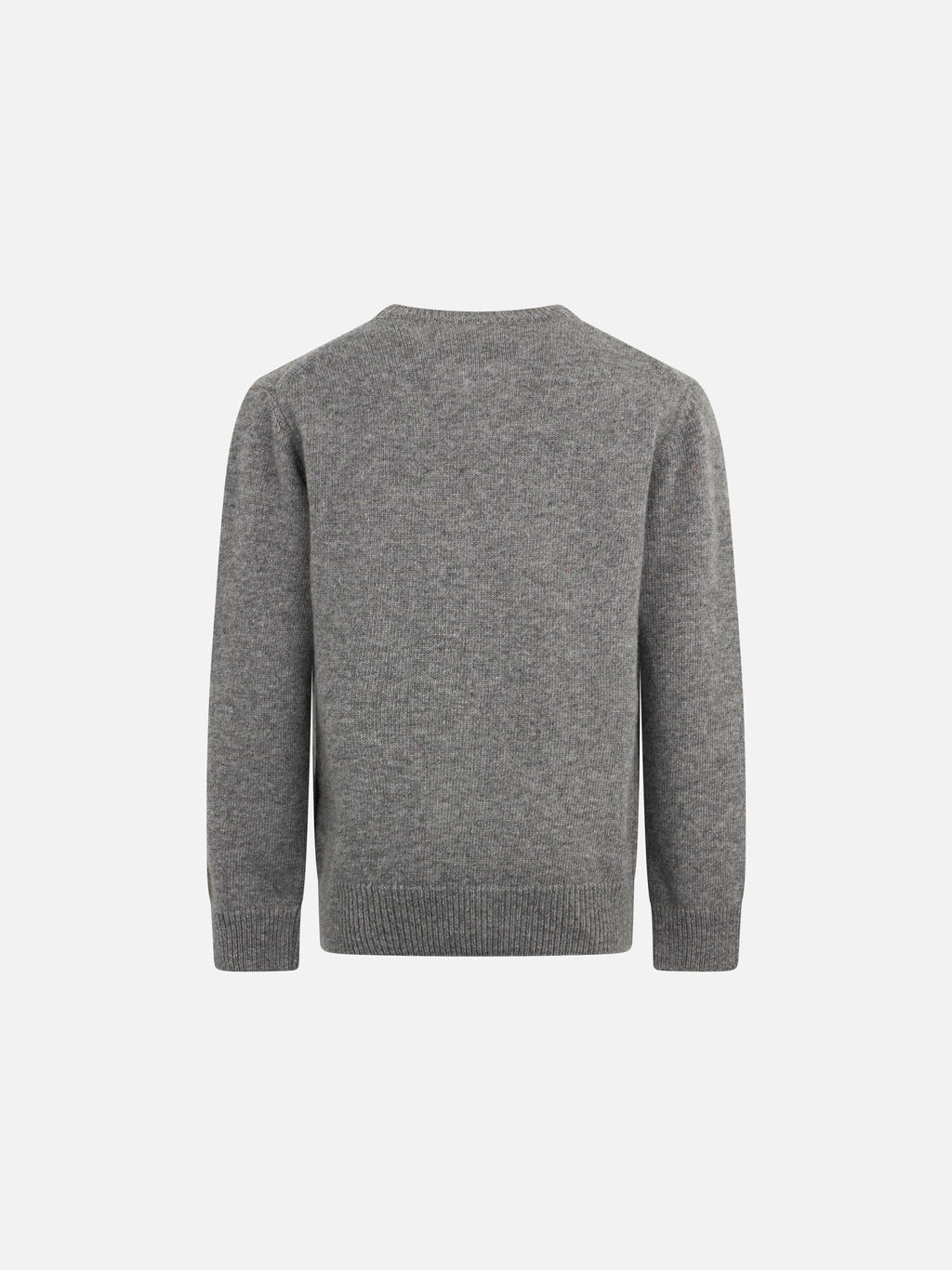 Maglione Douglas grigio melange con jacquard cappello Cortina
