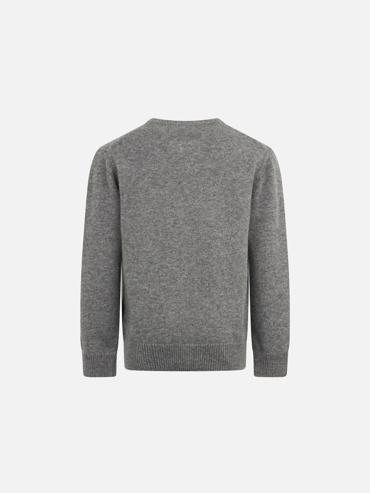 Maglione Douglas grigio melange con jacquard cappello Cortina