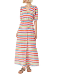 Abito lungo Bliss con motivo chevron