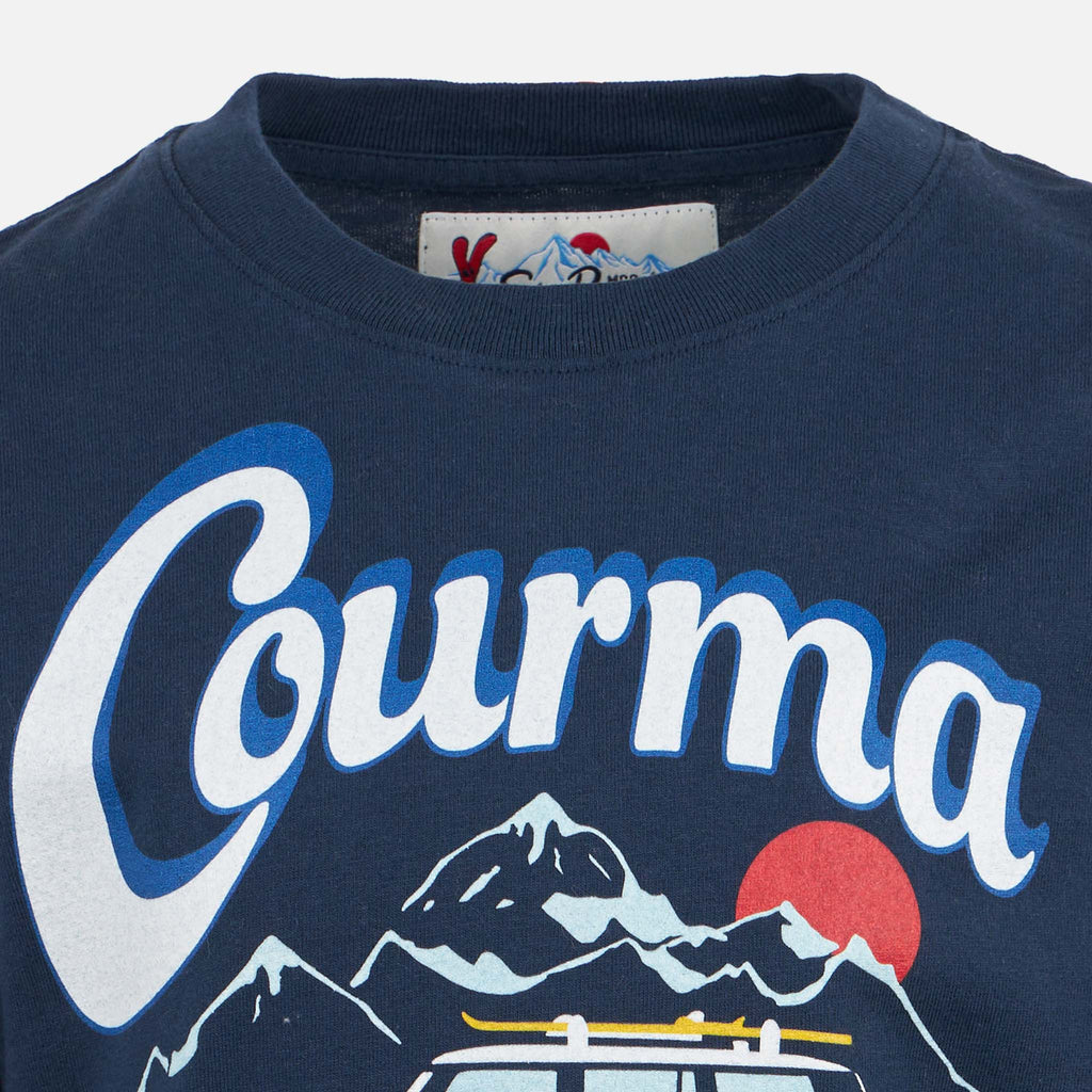 T-shirt Luton Jr blu a maniche lunghe con stampa auto di product image 2