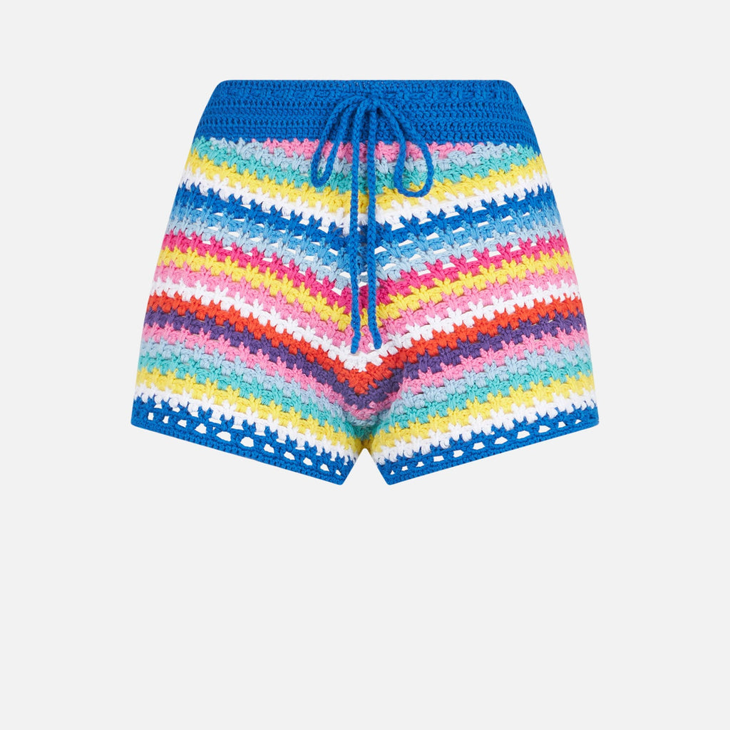Shorts Kalima in crochet con base blu product image 4