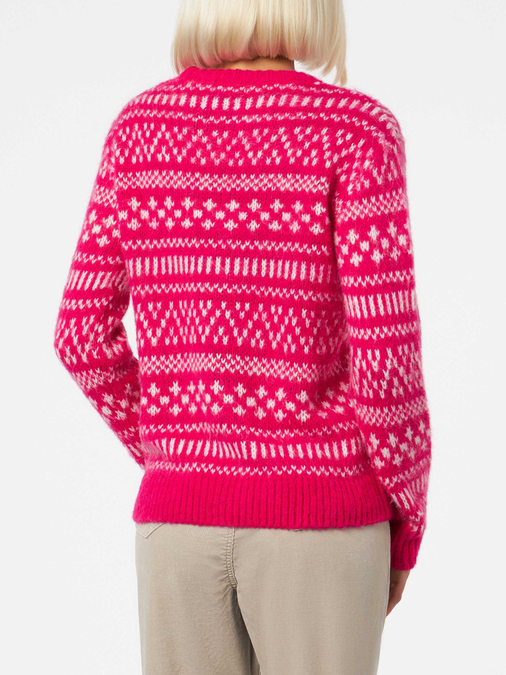 Maglia New Queen Soft fucsia con ricamo Queen of Chalet