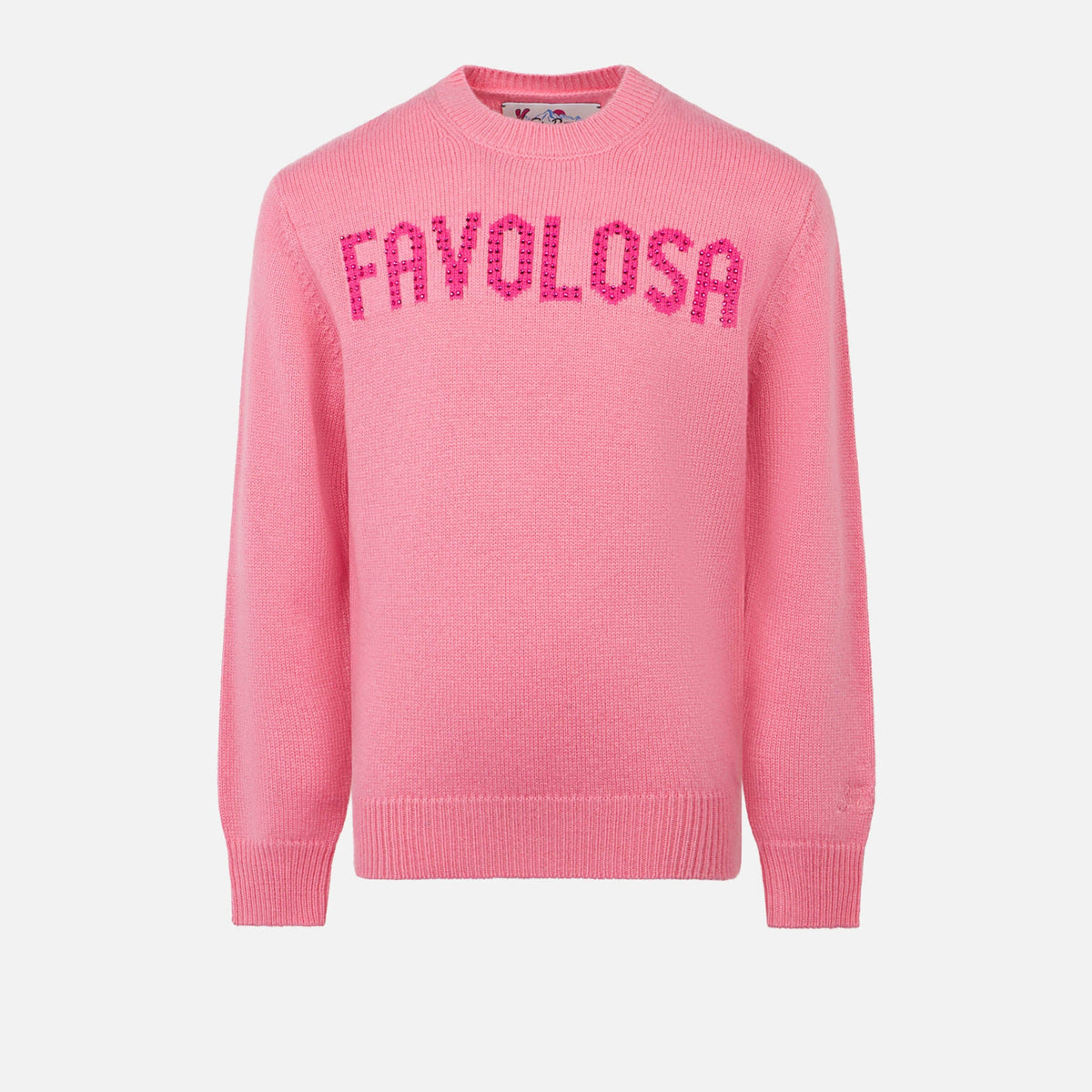 Maglia Princess rosa con lettering Favolosa in strass