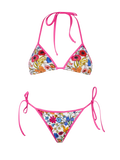 Bikini Leah Marielle triangolo stampa floreale con piping