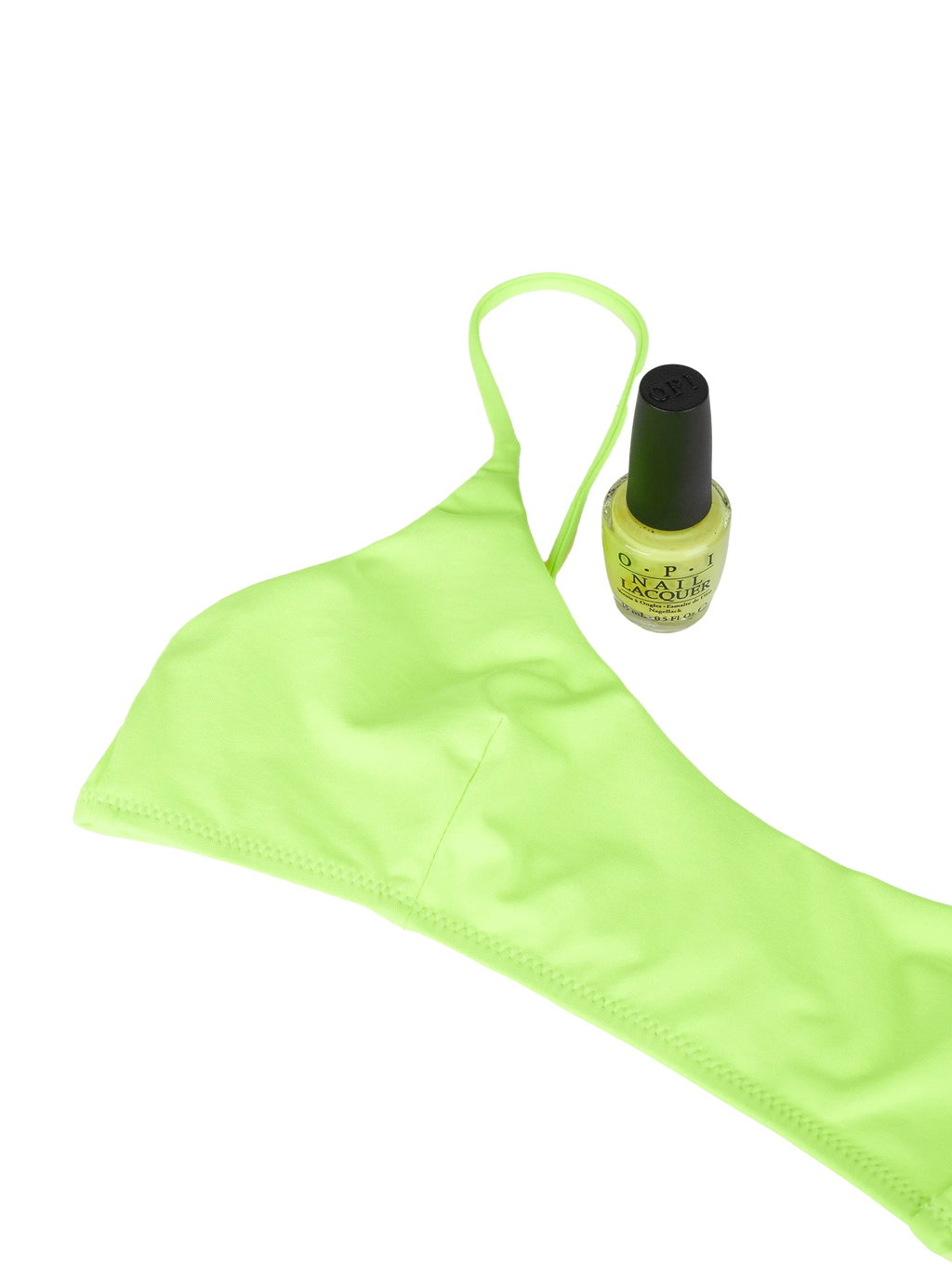 Bikini Judy Naomi bralette giallo fluo tinta unita
