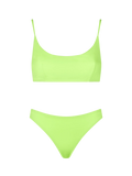 Bikini Judy Naomi bralette giallo fluo tinta unita