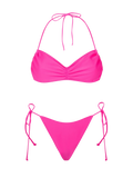 Bikini Levante Norah fascia fucsia tinta unita