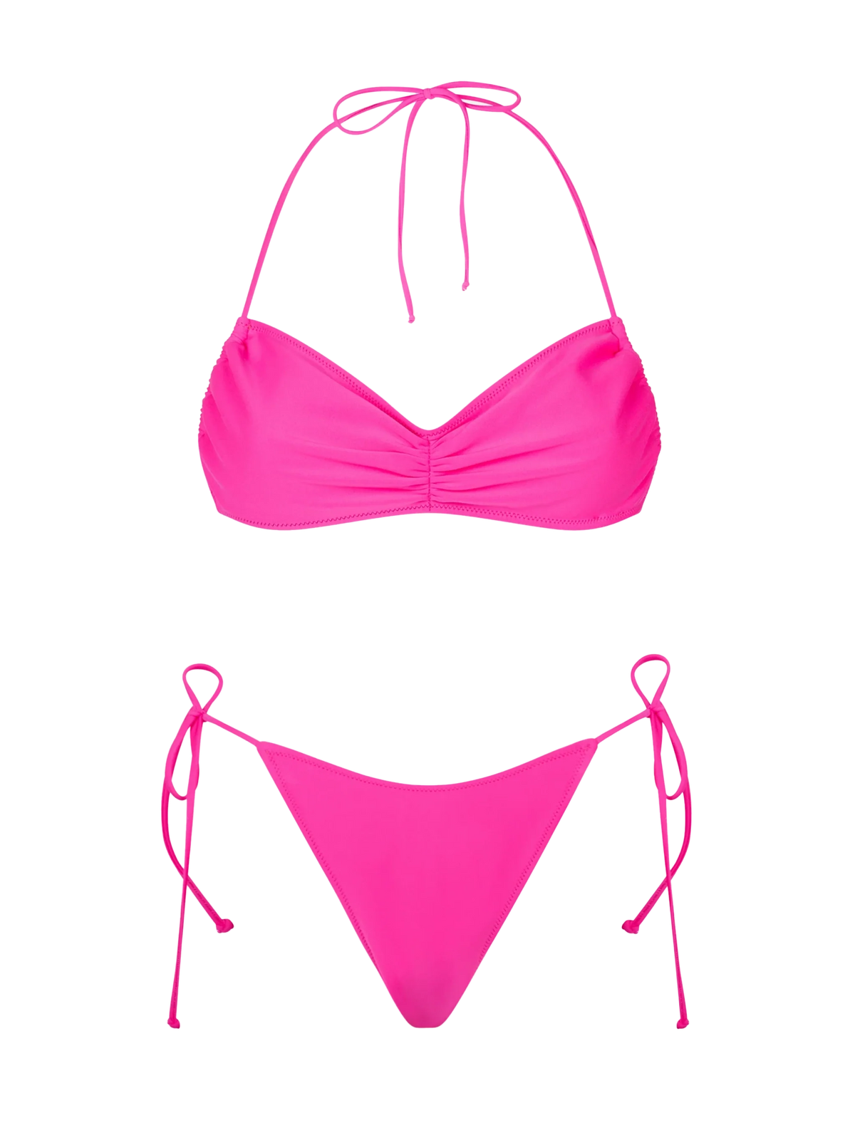Bikini Levante Norah fascia fucsia tinta unita