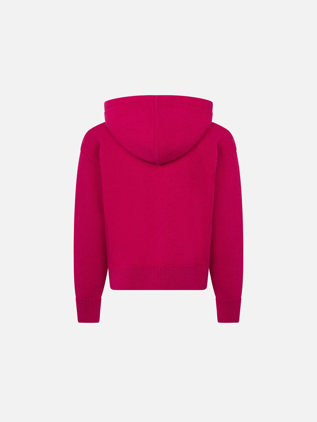 Maglia con cappuccio Meg Crop Jr fucsia ricamo in strass product image 2
