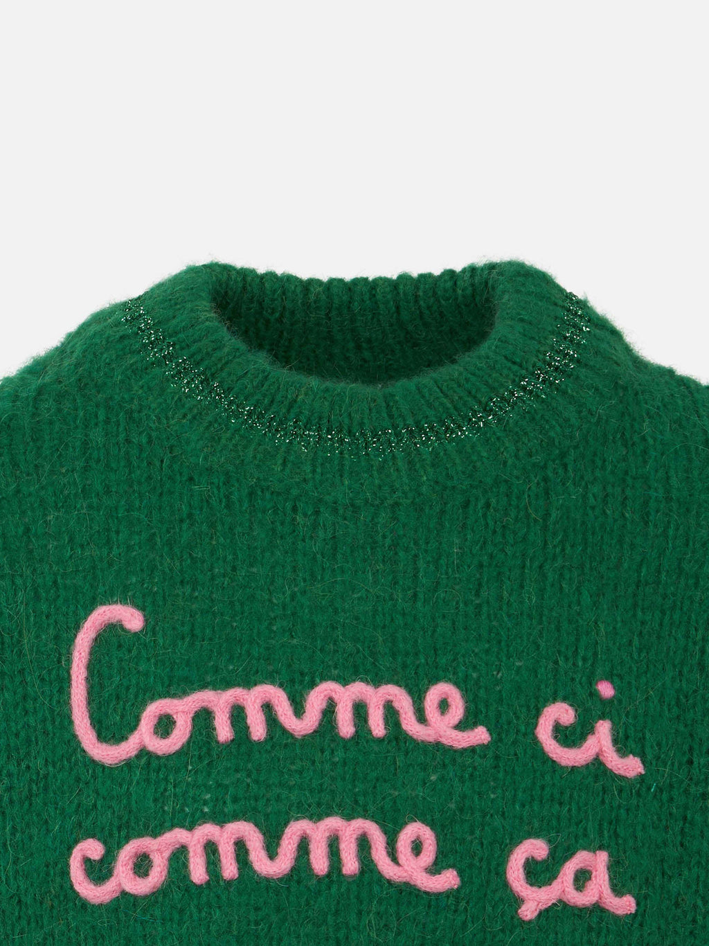 Maglia Danya Soft Jr rosa con ricamo Comme Ci Comme Ça