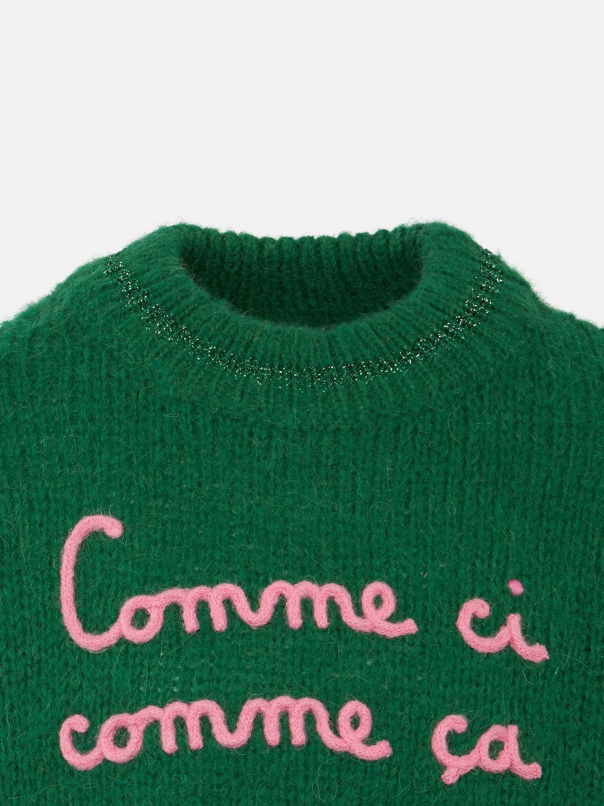 Maglia Danya Soft Jr rosa con ricamo Comme Ci Comme Ça