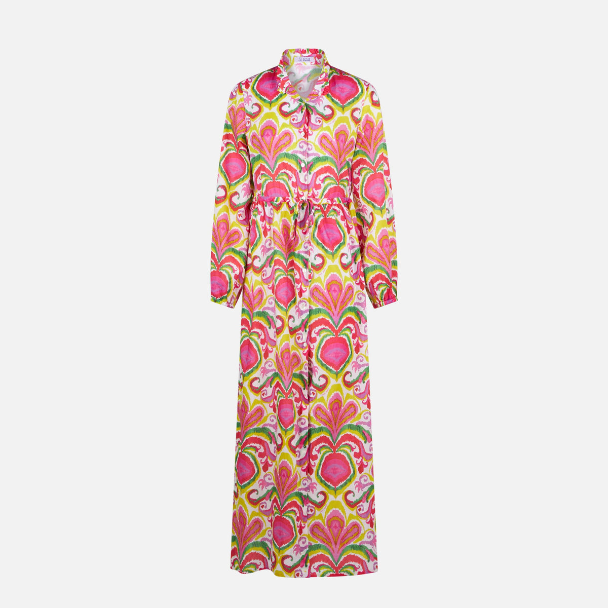 Abito Jodie in cotone con stampa ikat