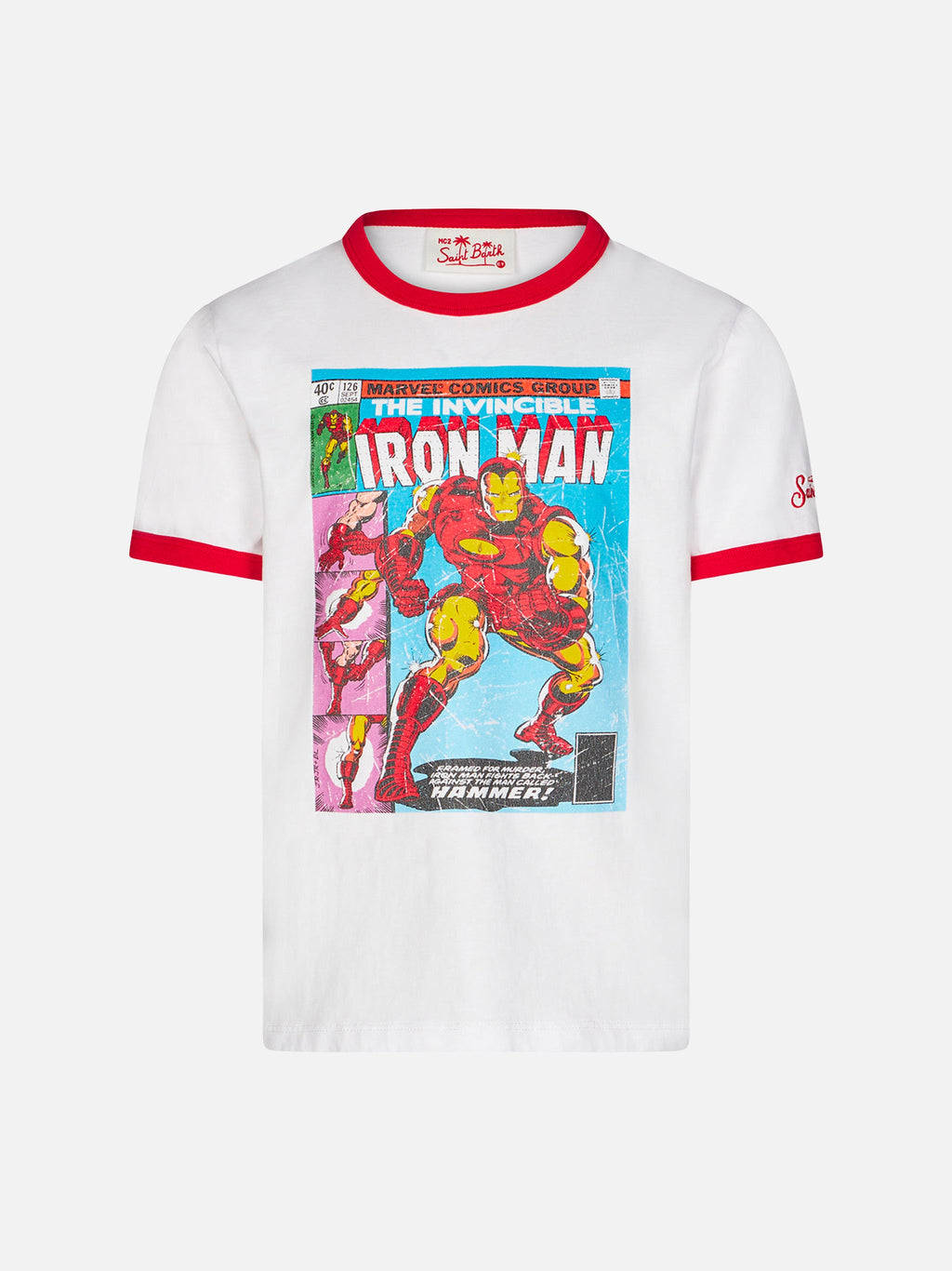 T-shirt Dean Jr bianca con stampa Iron Man | Special Edition product image 1