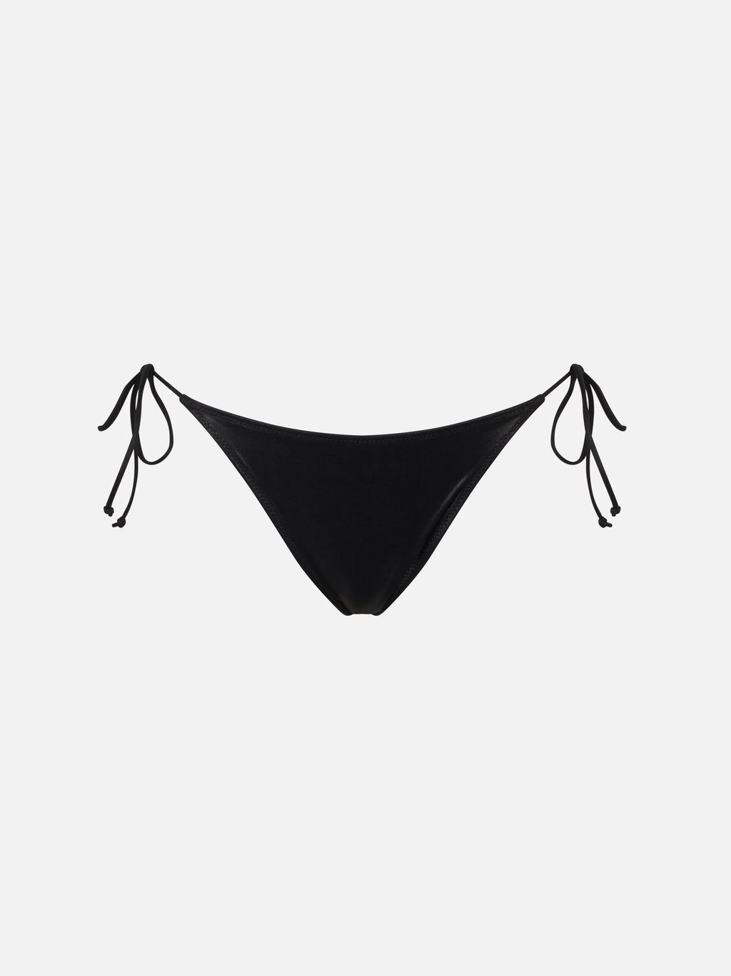 Slip mare Marielle nero con finitura laminata