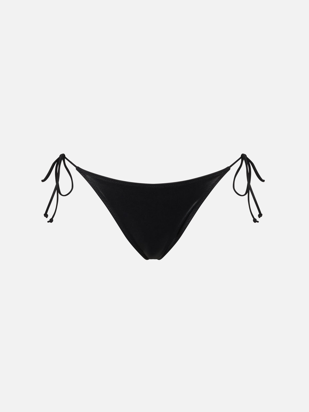 Slip mare Marielle nero con finitura laminata