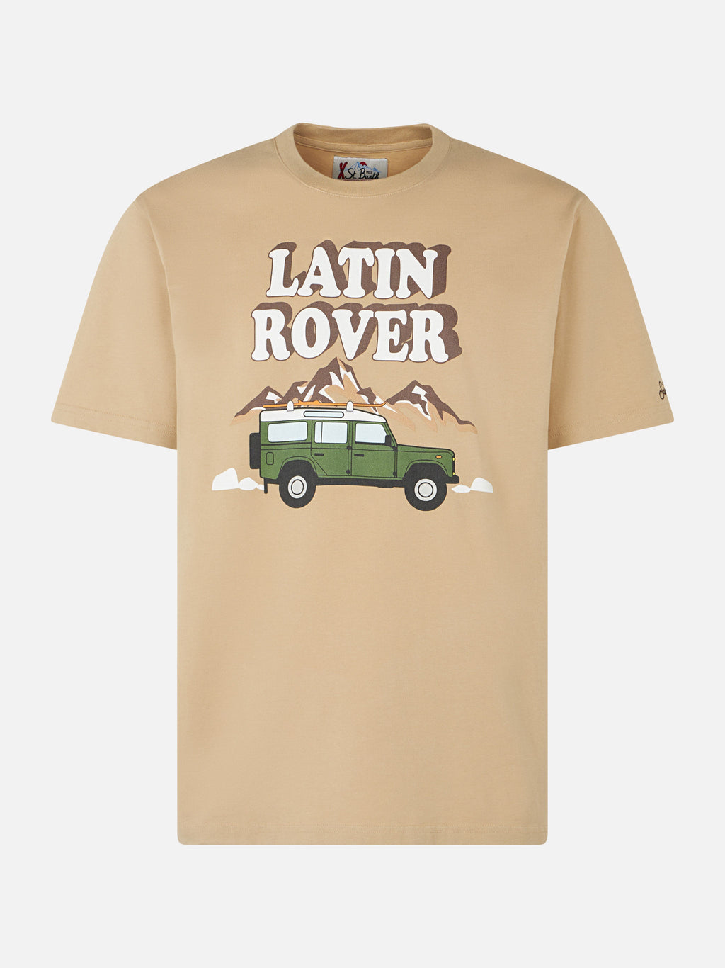 T-shirt Arnott beige con stampa Latin Rover product image 1