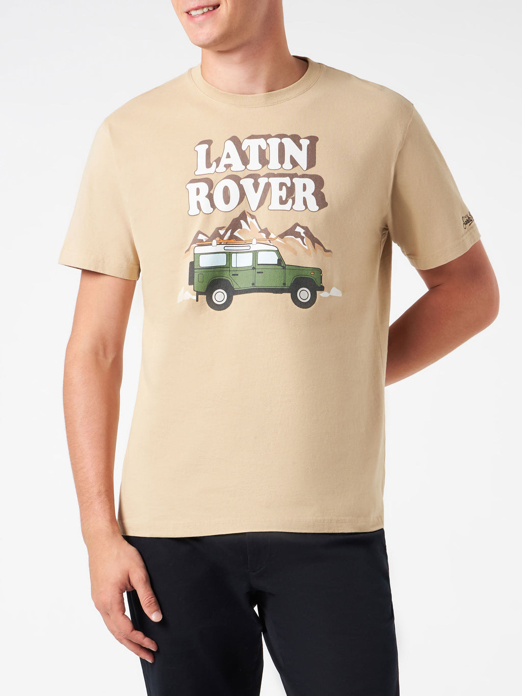 T-shirt Arnott beige con stampa Latin Rover product image 3