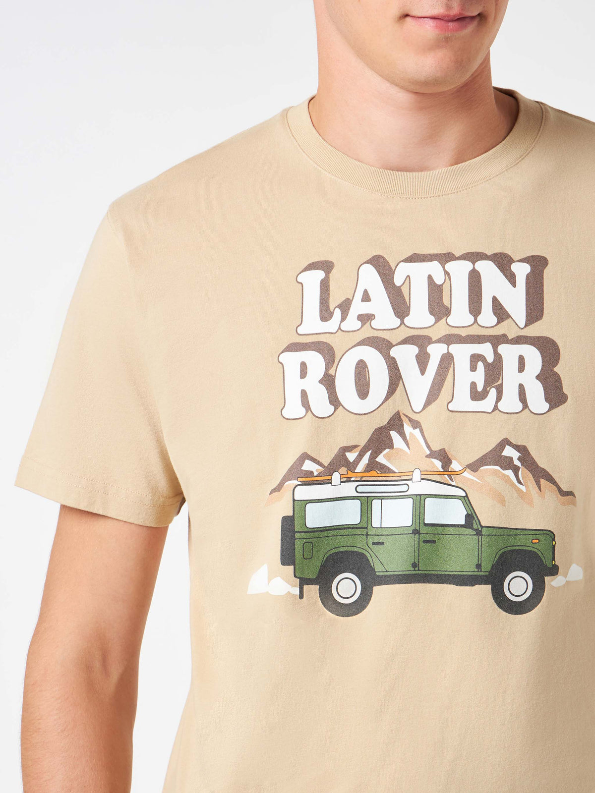 T-shirt Arnott beige con stampa Latin Rover product image 2
