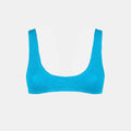 Top bikini Pamy azzurro in lurex crinkle