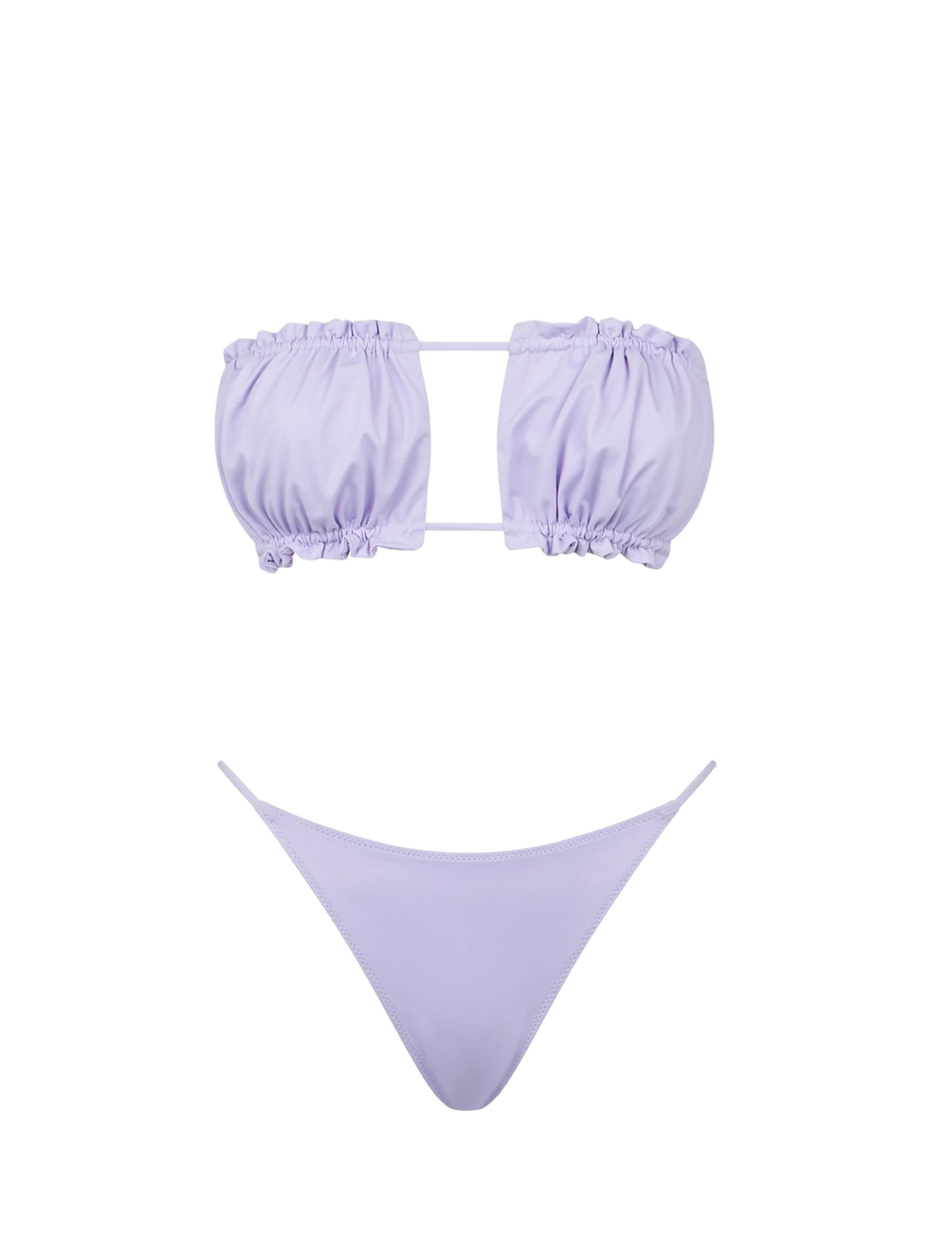 Bikini Lyam Jodene fascia lilla tinta unita