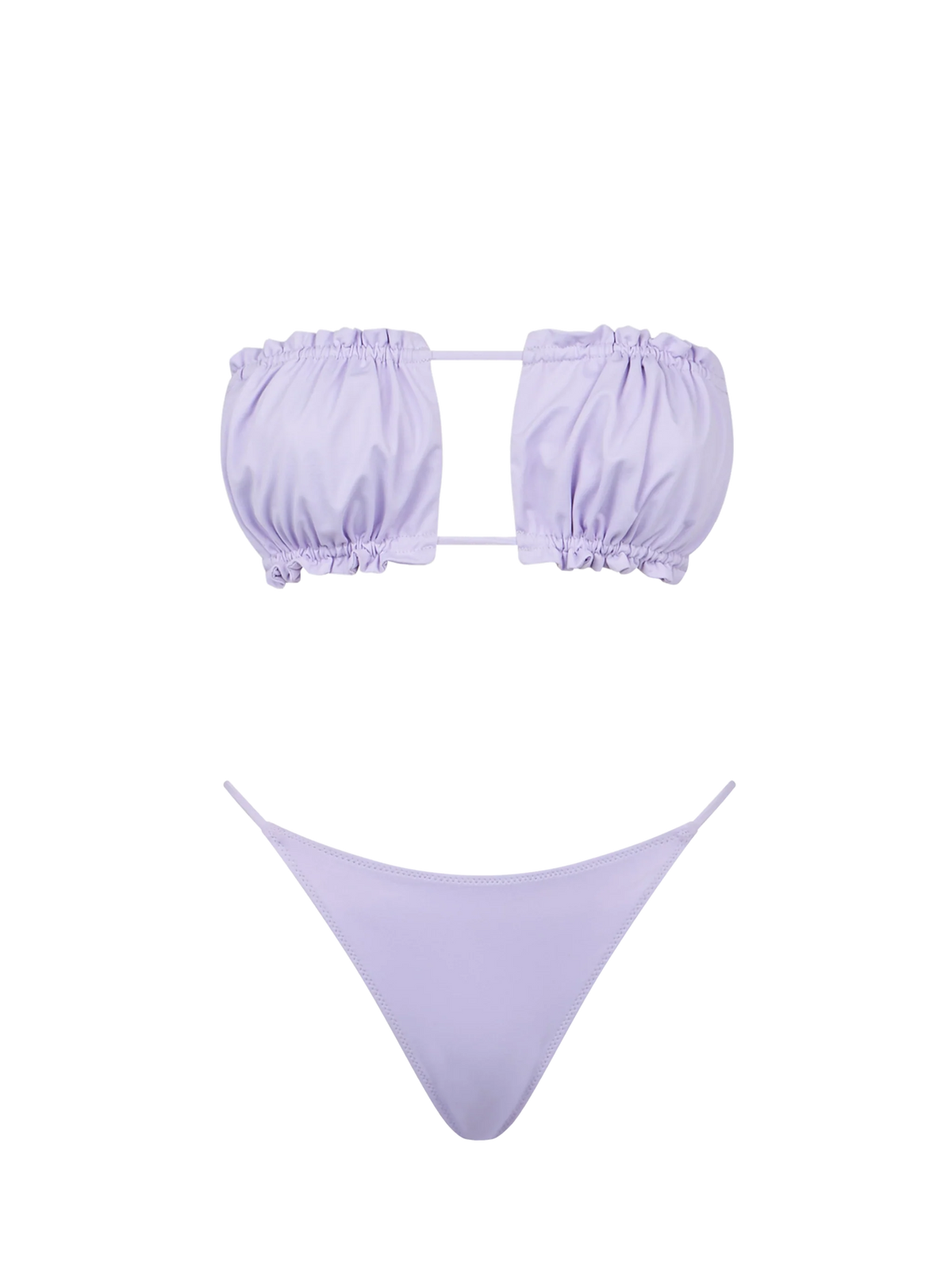 Bikini Lyam Jodene fascia lilla tinta unita