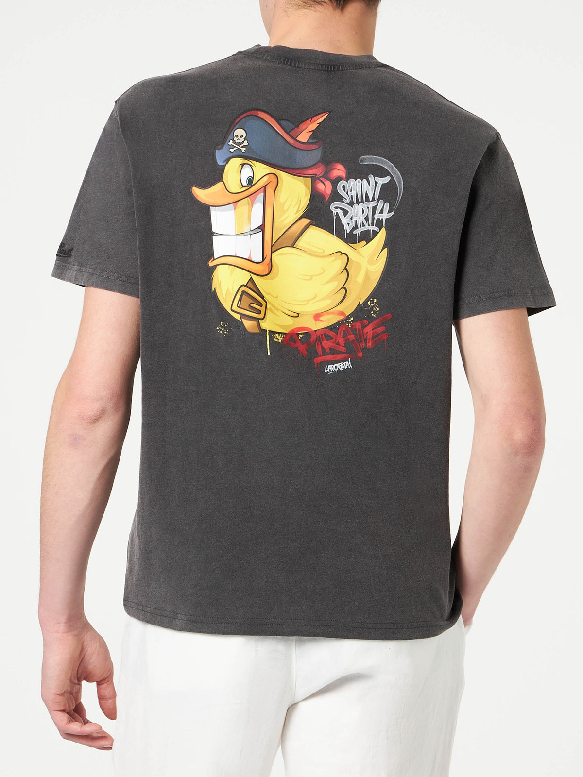 T-shirt Jack nera con stampa papera pirata | Special Edition product image 3