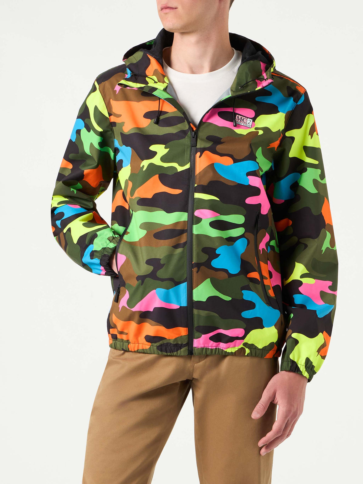 Giacca impermeabile Kauris con cappuccio e motivo camouflage product image 1