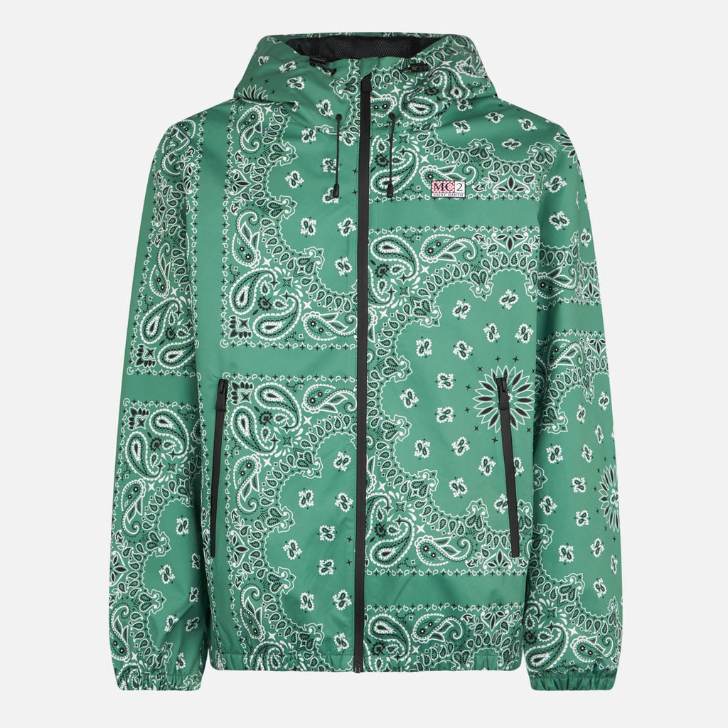 Giacca Kauris con cappuccio e stampa bandana verde militare product image 4