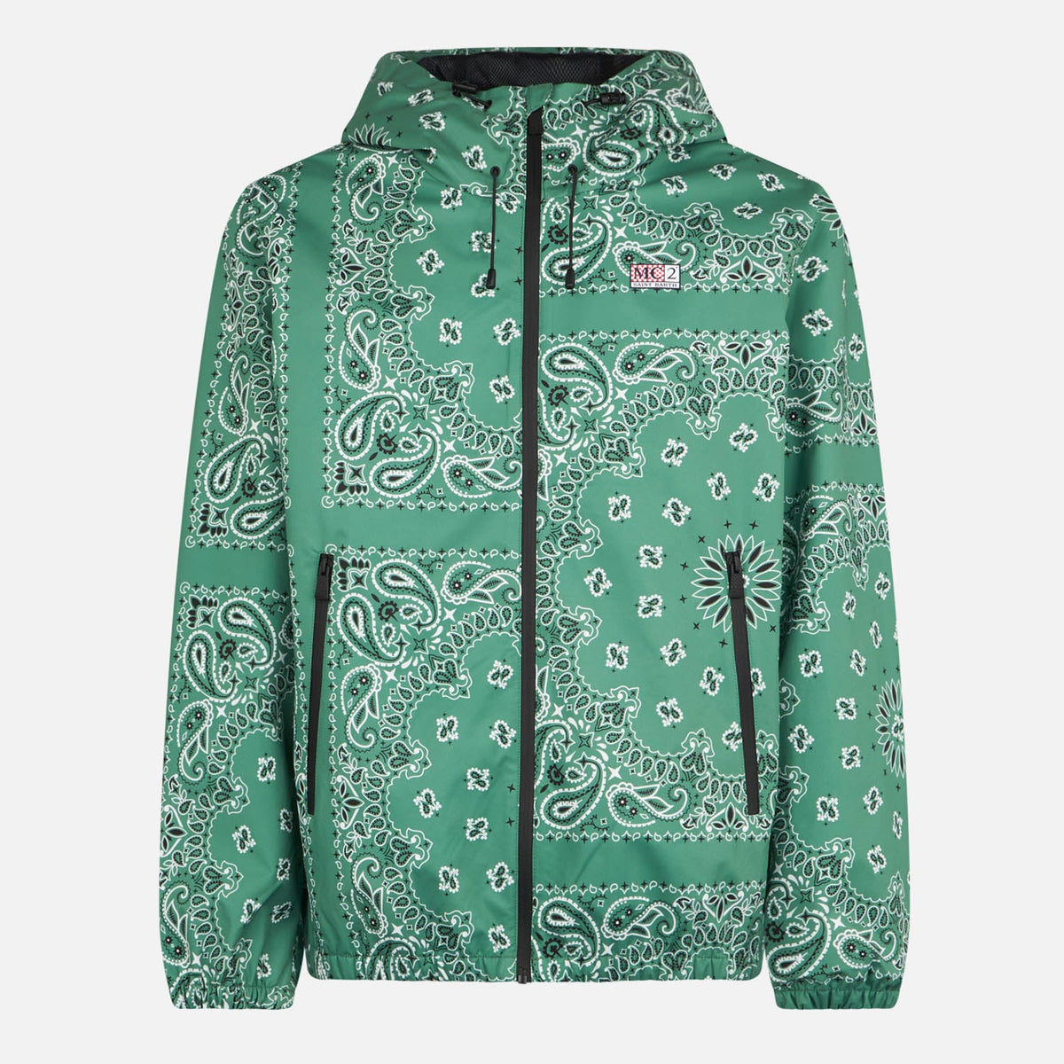 Giacca Kauris con cappuccio e stampa bandana verde militare product image 4