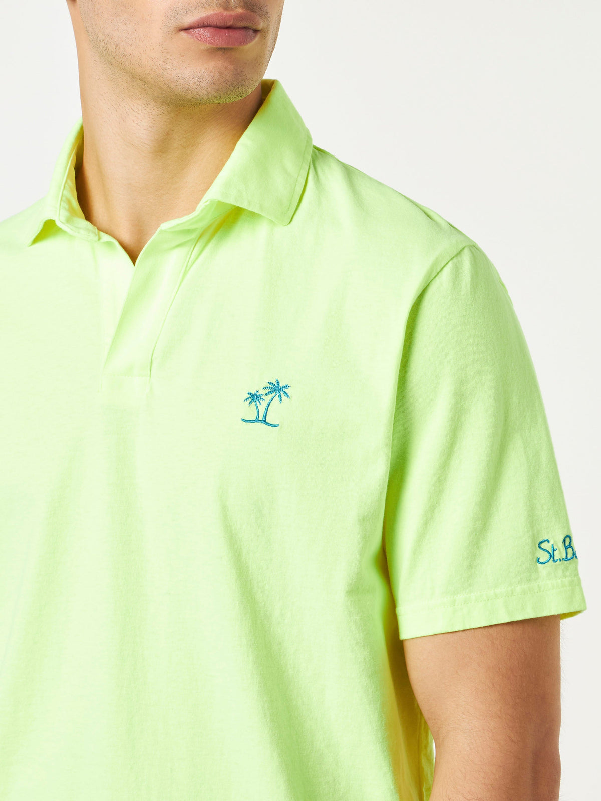 Polo Brighton gialla fluo tinta in capo product image 2