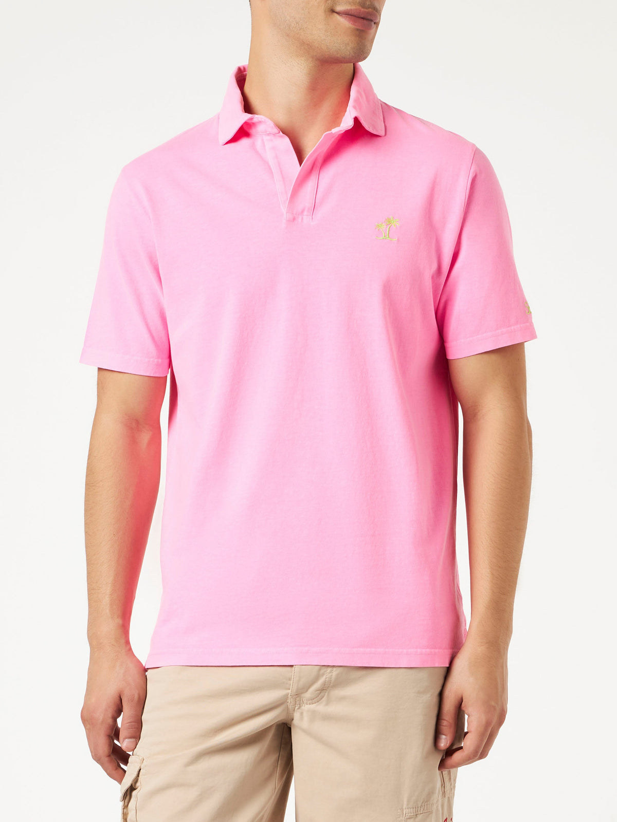 Polo Brighton rosa fluo tinta in capo product image 1