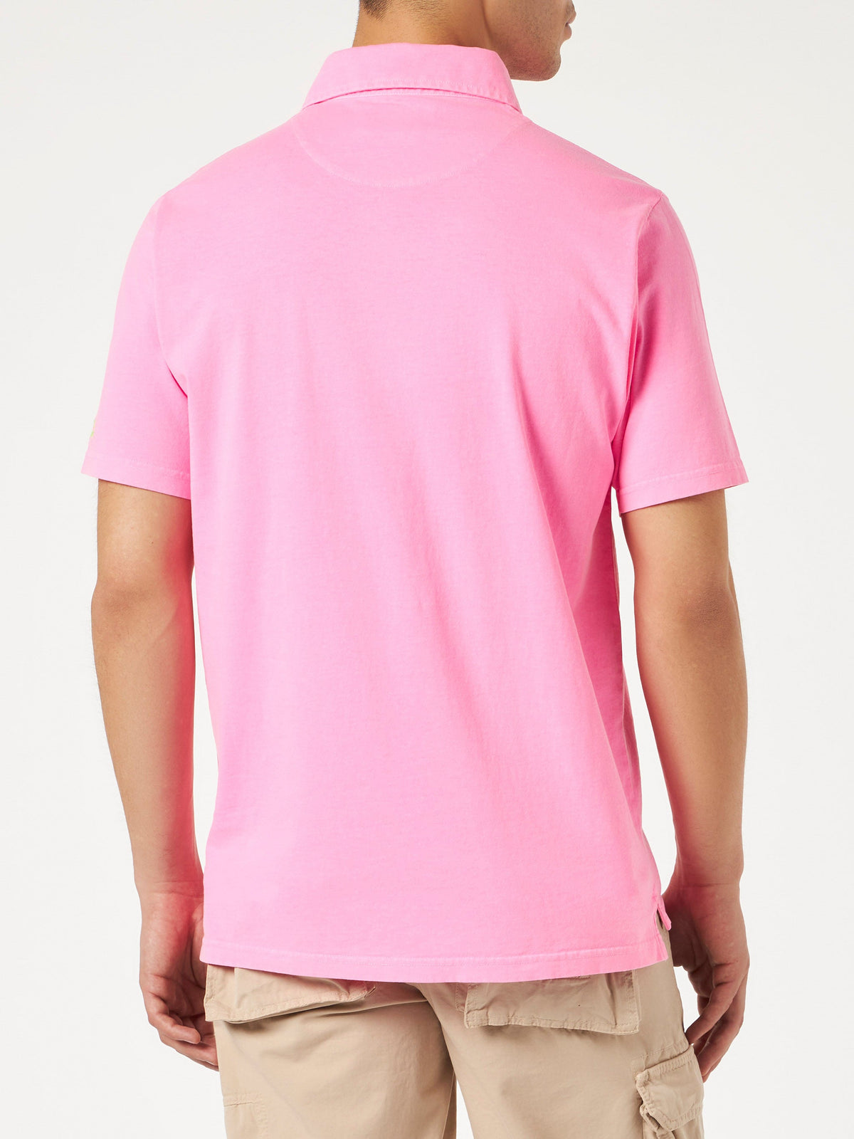 Polo Brighton rosa fluo tinta in capo product image 3