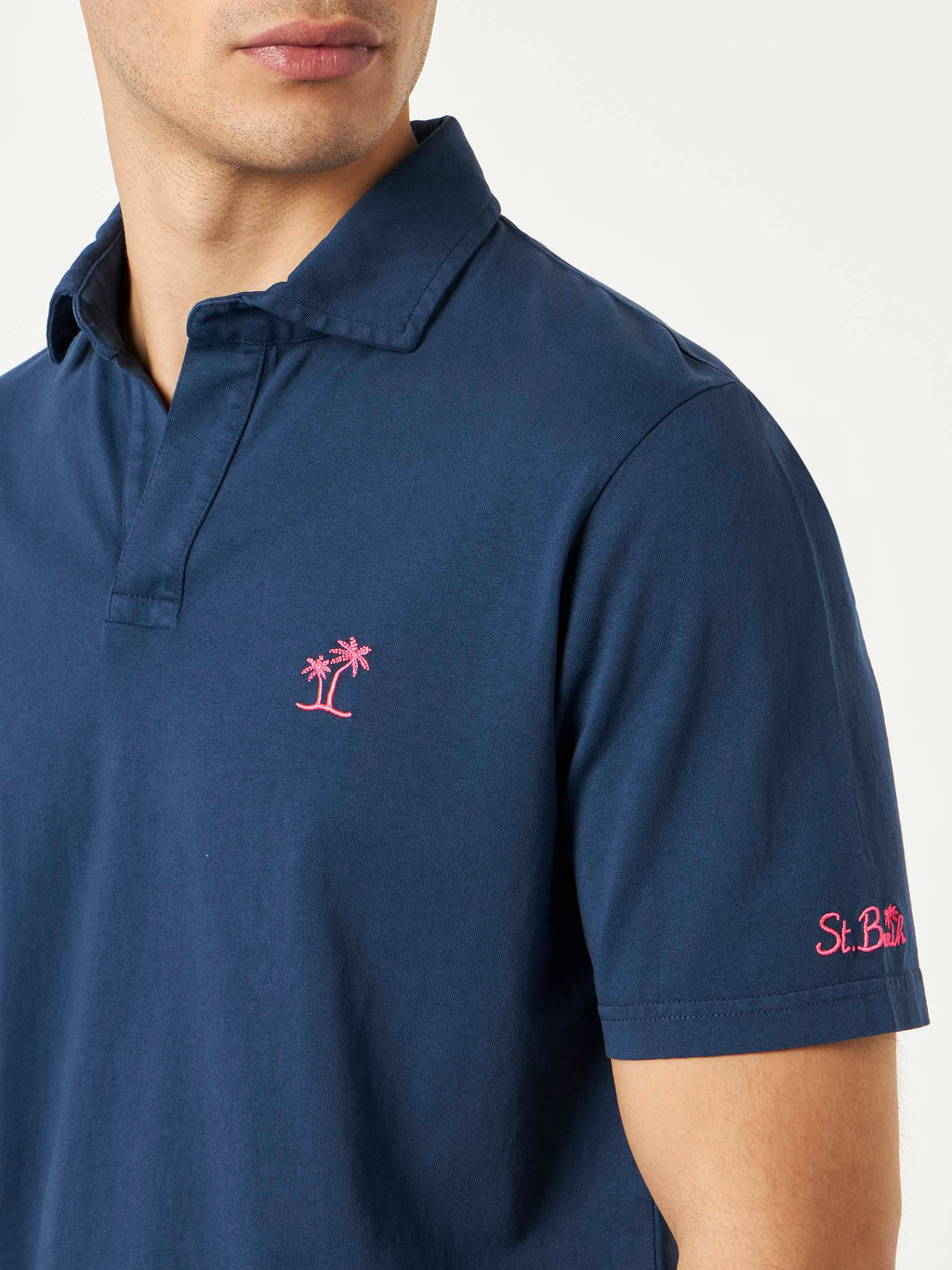 Polo Brighton blu navy tinta in capo product image 2