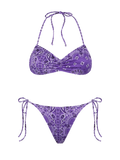 Bikini Levante Norah fascia stampa bandana viola