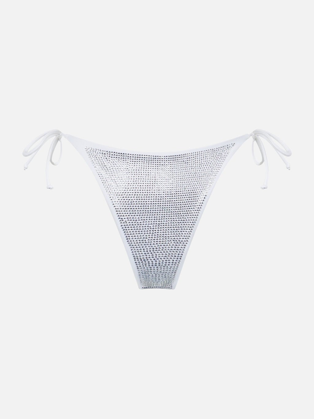 Slip mare Virgo bianco con strass