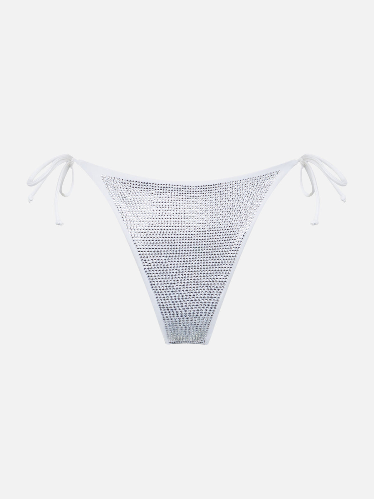 Slip mare Virgo bianco con strass