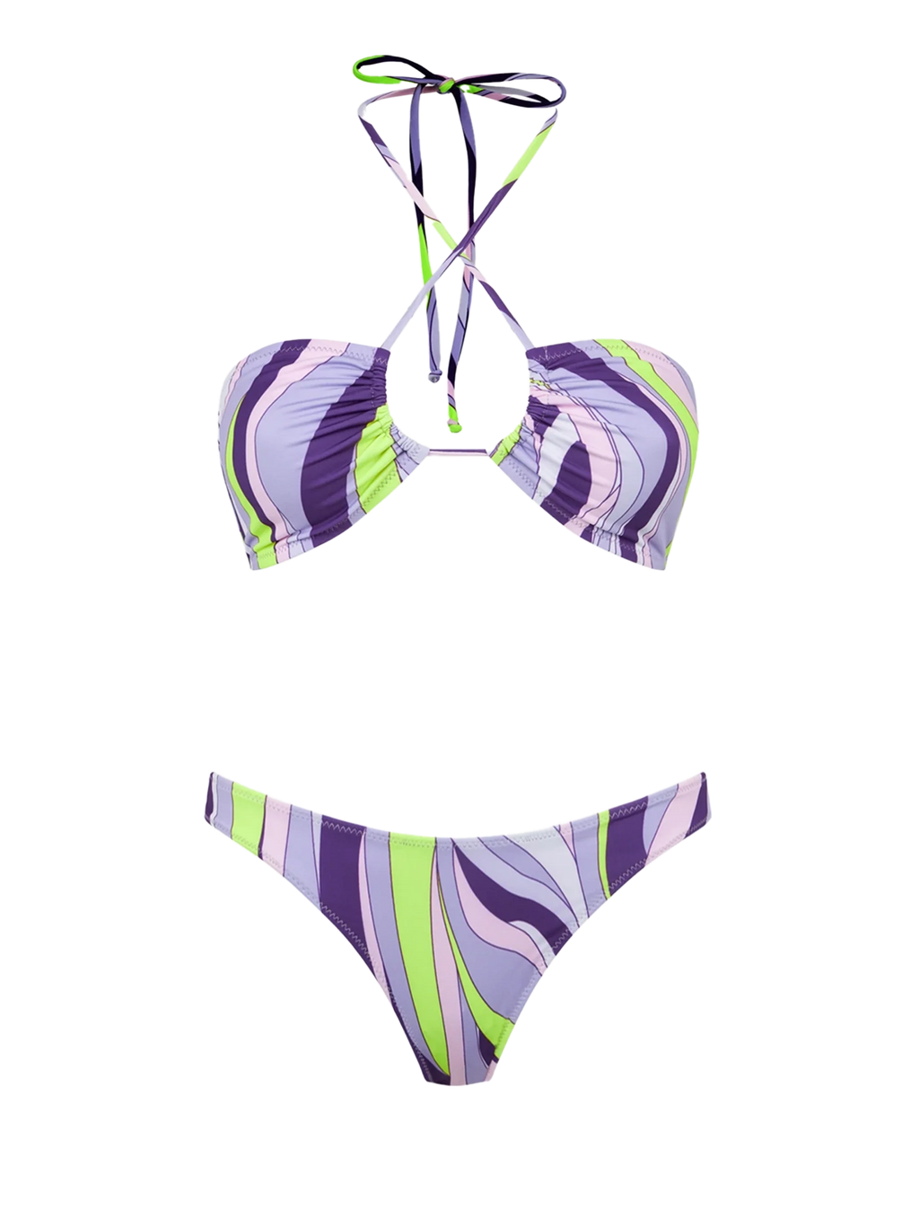 Bikini Dahlia Naomi fascia stampa shape wave
