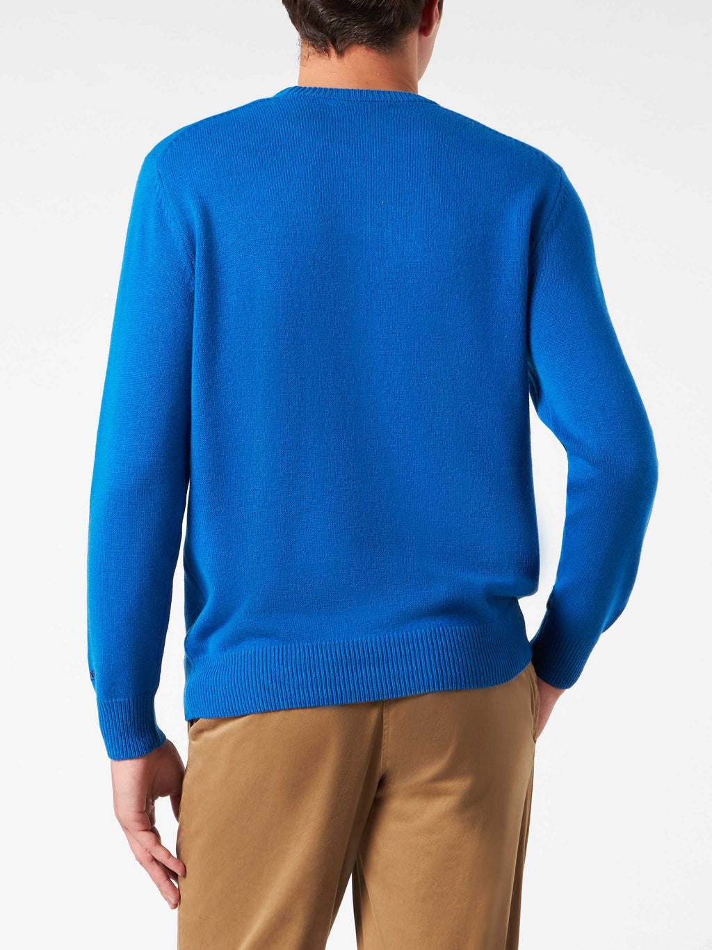 Maglia girocollo Heron blu con jacquard Snoopy padel | Special Edition