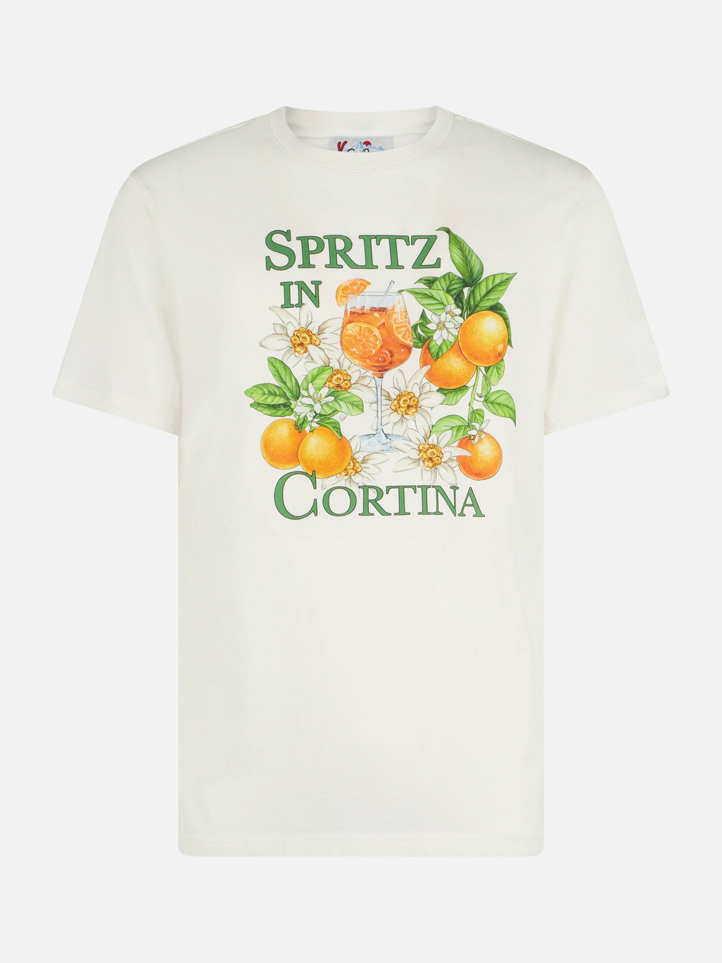 T-shirt Arnott bianco panna con stampa Spritz in Cortina product image 1