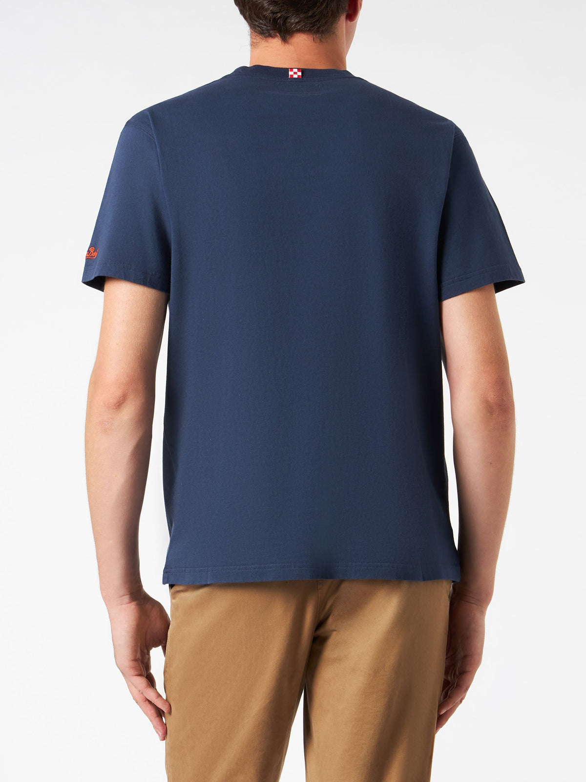 T-shirt Arnott blu navy con stampa Save Water Drink Spritz product image 4