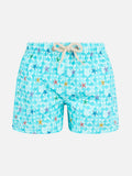 Costume mare Comfort Light Jr azzurro con stampa stelle marine