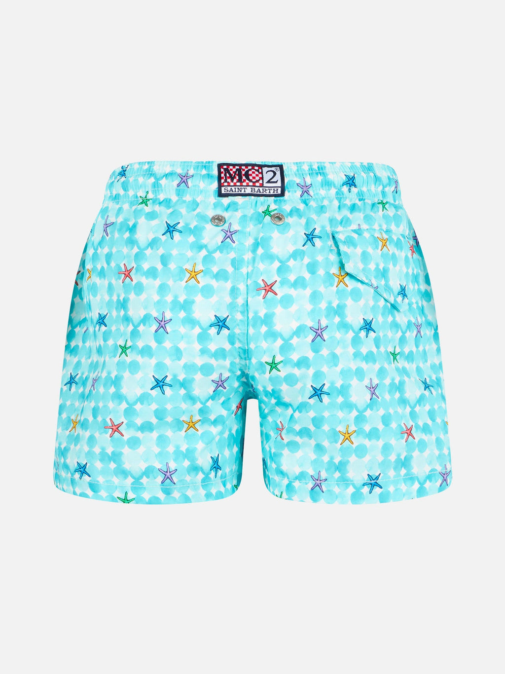 Costume mare Comfort Light Jr azzurro con stampa stelle marine