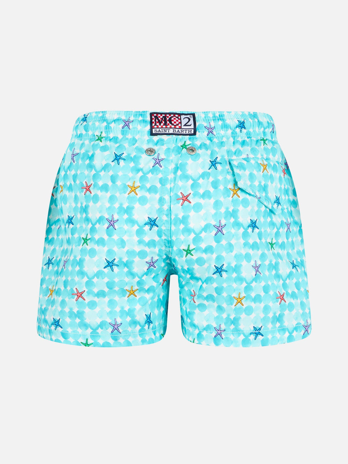Costume mare Comfort Light Jr azzurro con stampa stelle marine