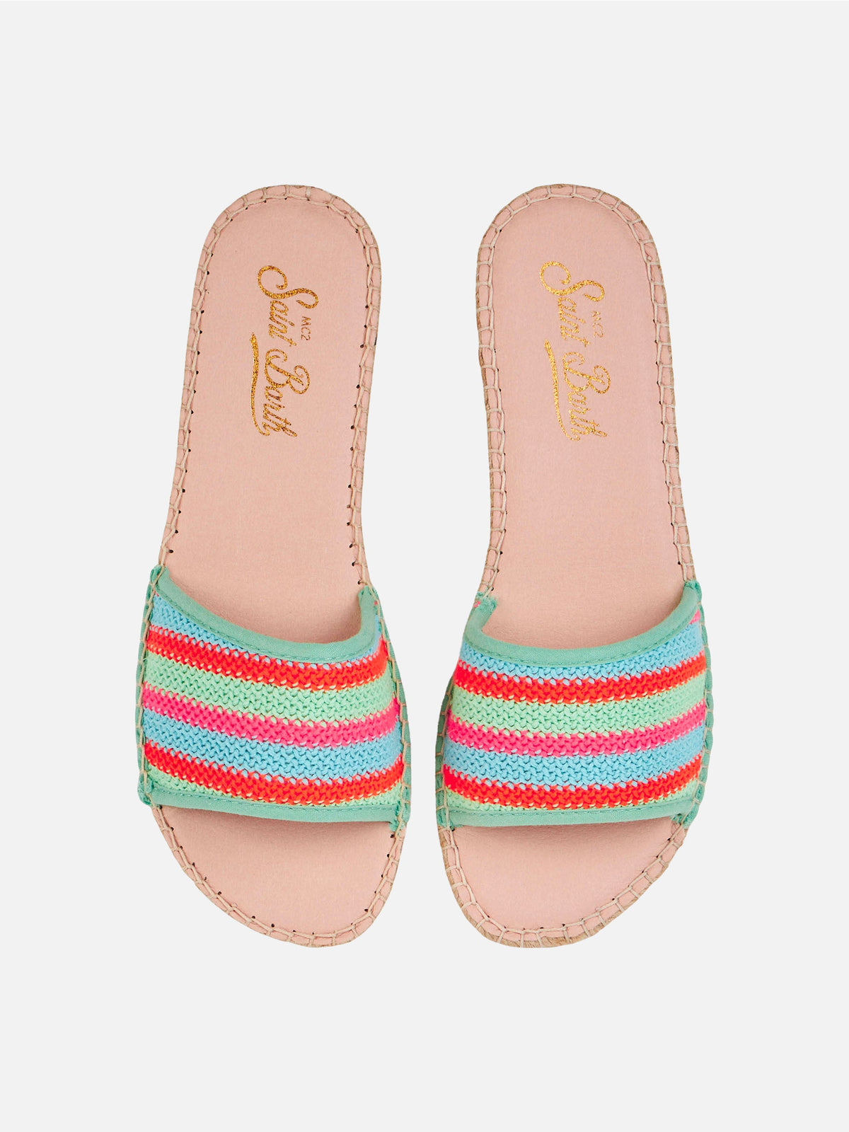 Espadrillas Luz a righe in crochet