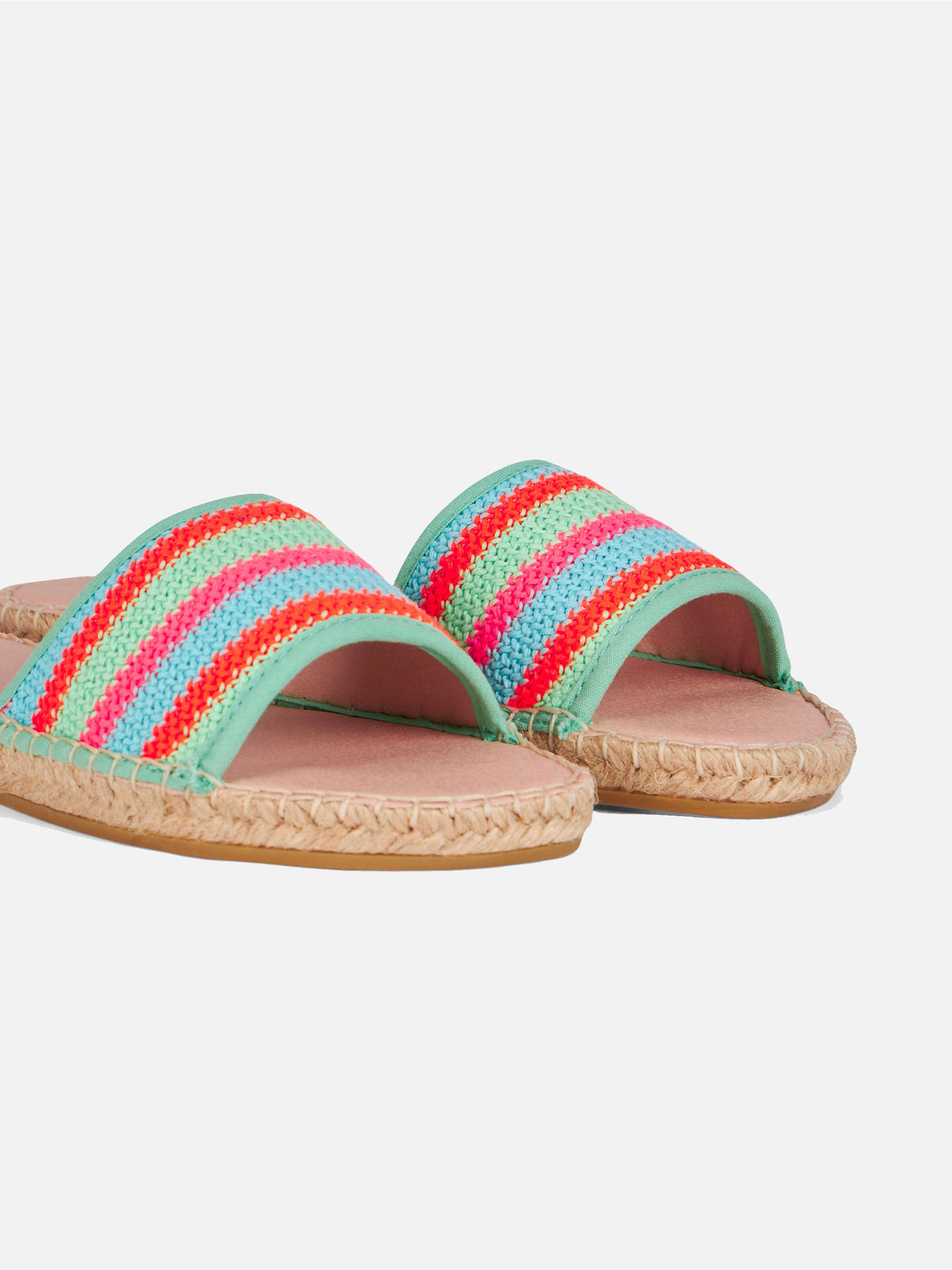 Espadrillas Luz a righe in crochet