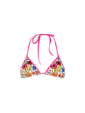 Top bikini a triangolo string Leah con stampa floreale