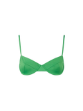 Top bikini Bea verde con ferretto