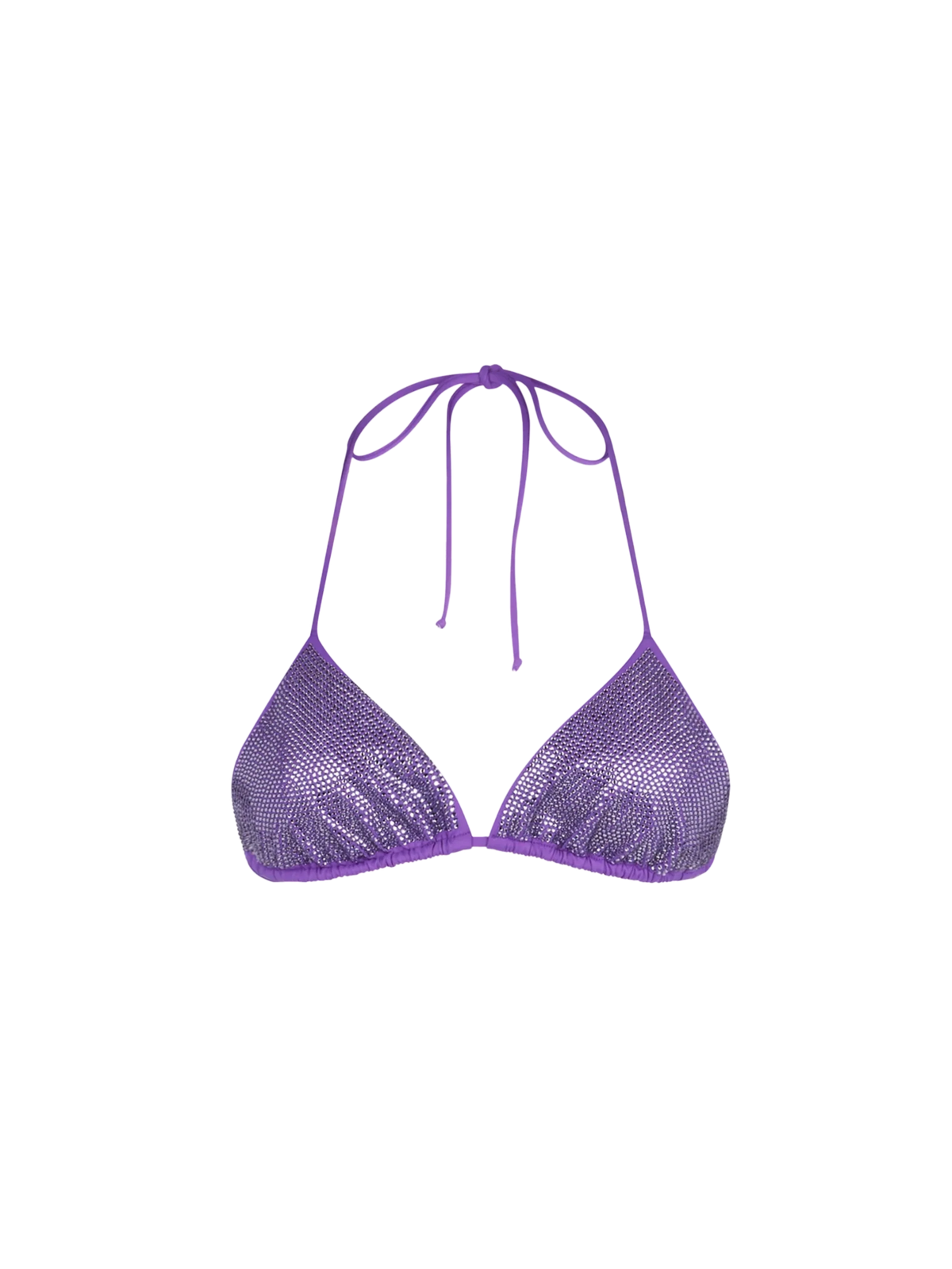 Top bikini Annabelle viola con strass